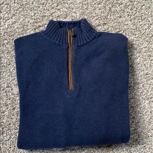1/4 Zip Navy Sweater